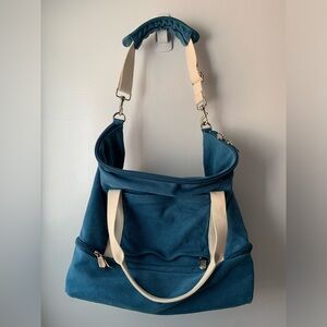 Lo & Sons Teal Canvas Shoulder Bag